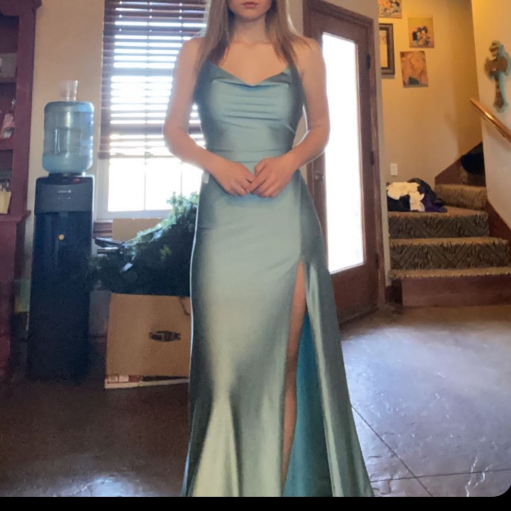 Formal teal dress